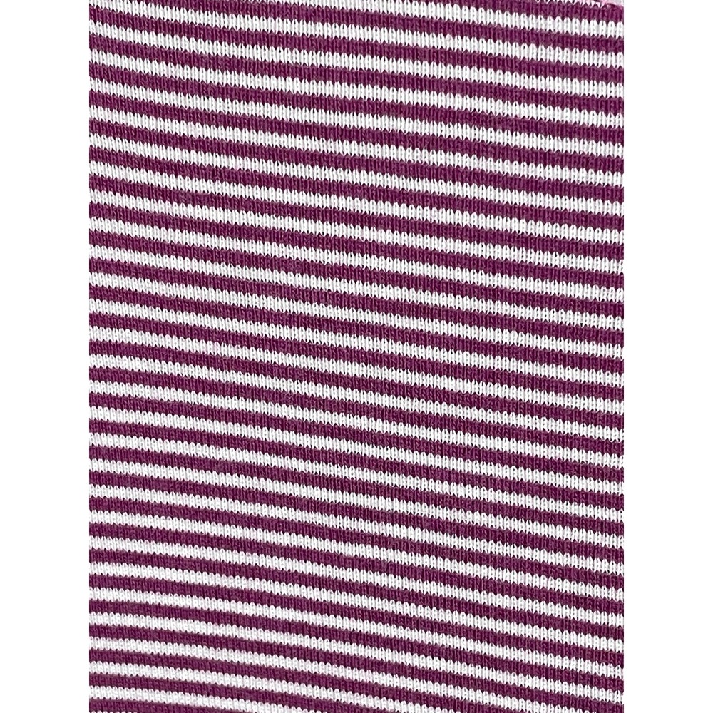 Brooks Brothers 346 Womens Purple White Striped Boat Neck Cotton T-Shirt Large - Picture 11 of 13